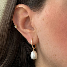 Load image into Gallery viewer, Siren Pearl Diamond Earrings
