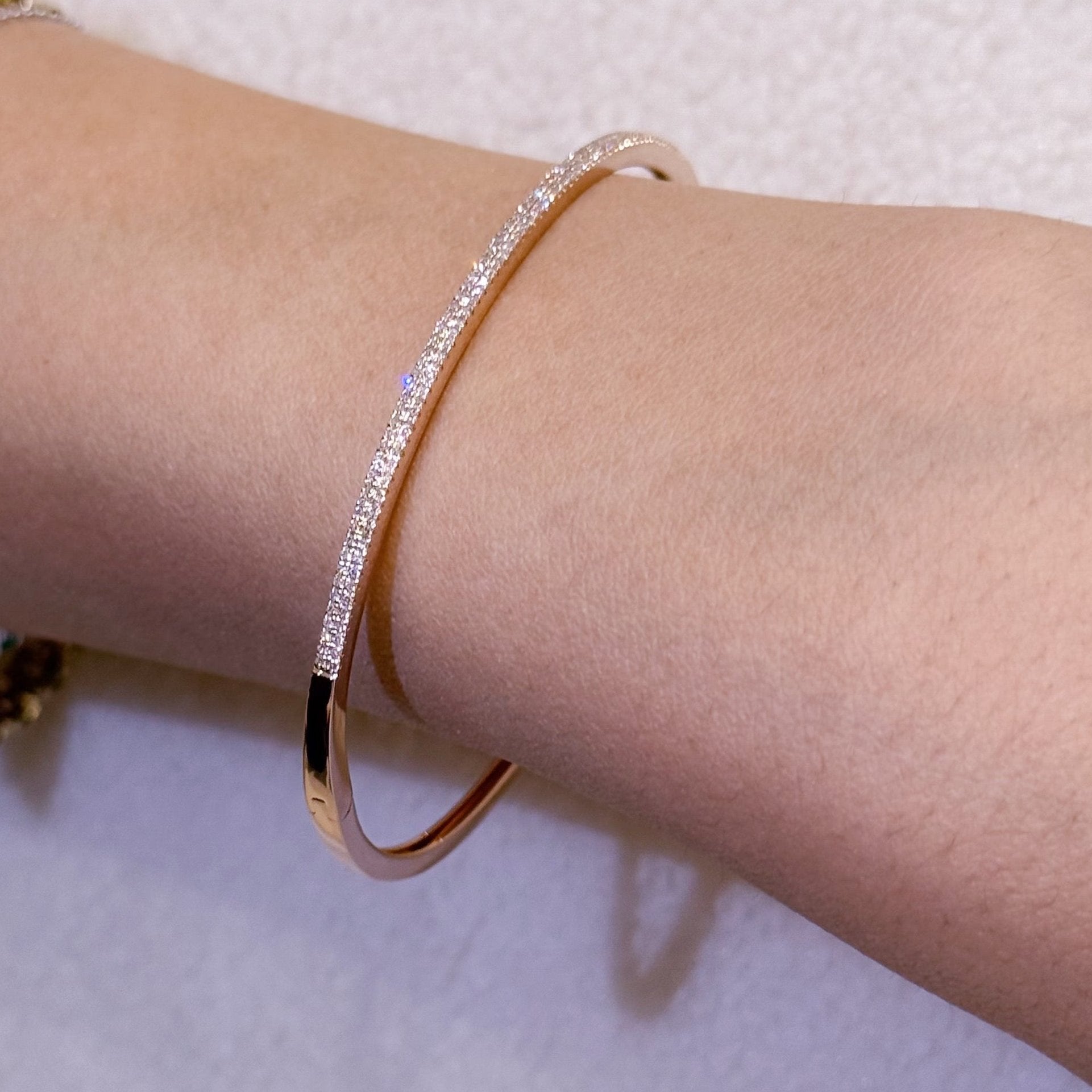 Lucille Pavé Diamond Bangle