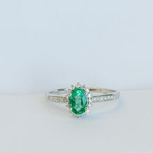 Load image into Gallery viewer, Lyanna Emerald Diamond Ring
