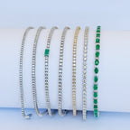 Amira Emerald Diamond Tennis Bracelet 4.72 ct.