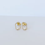 Genovia Pearl Diamond Earrings