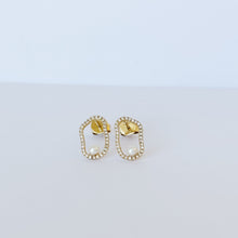 Load image into Gallery viewer, Genovia Diamond Pearl Earrings
