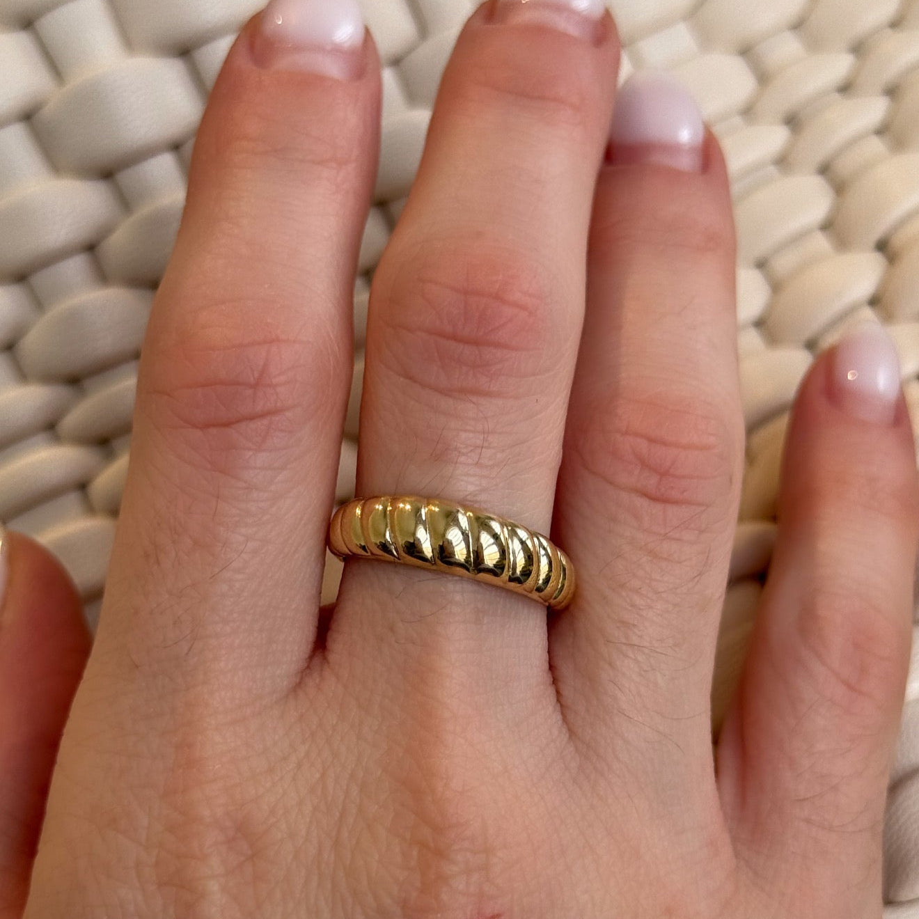 Croissant Gold Ring