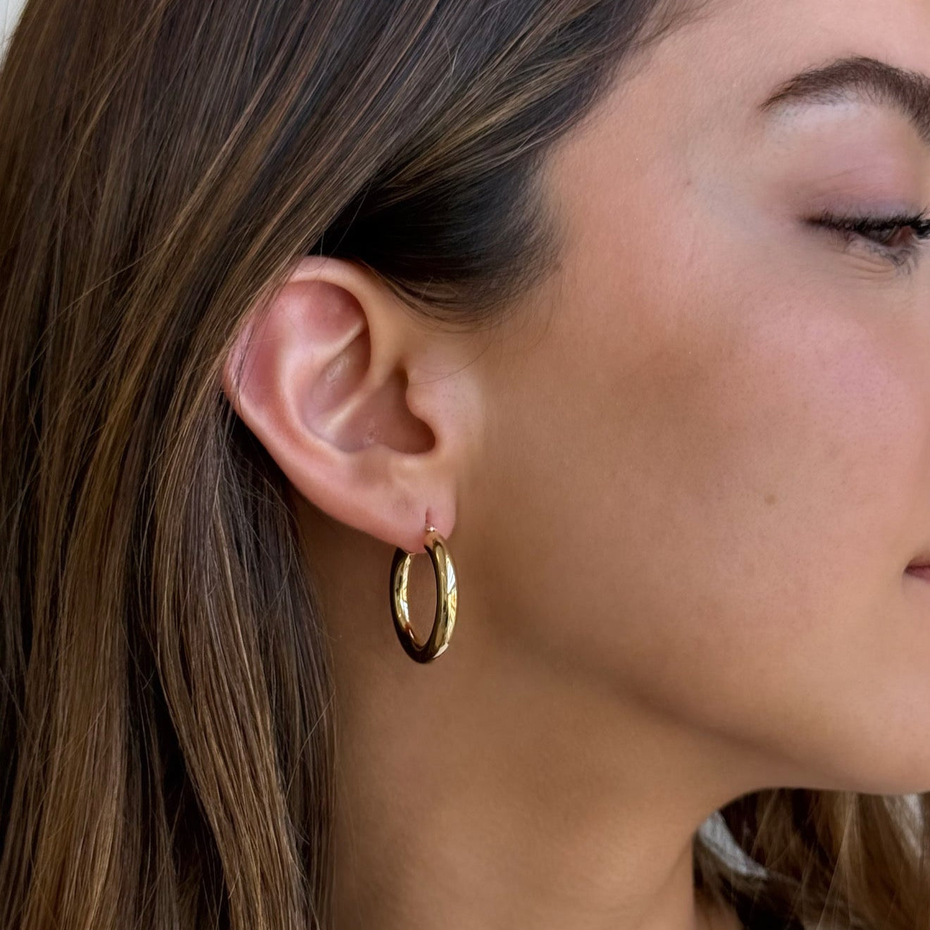Alison Gold Hoops