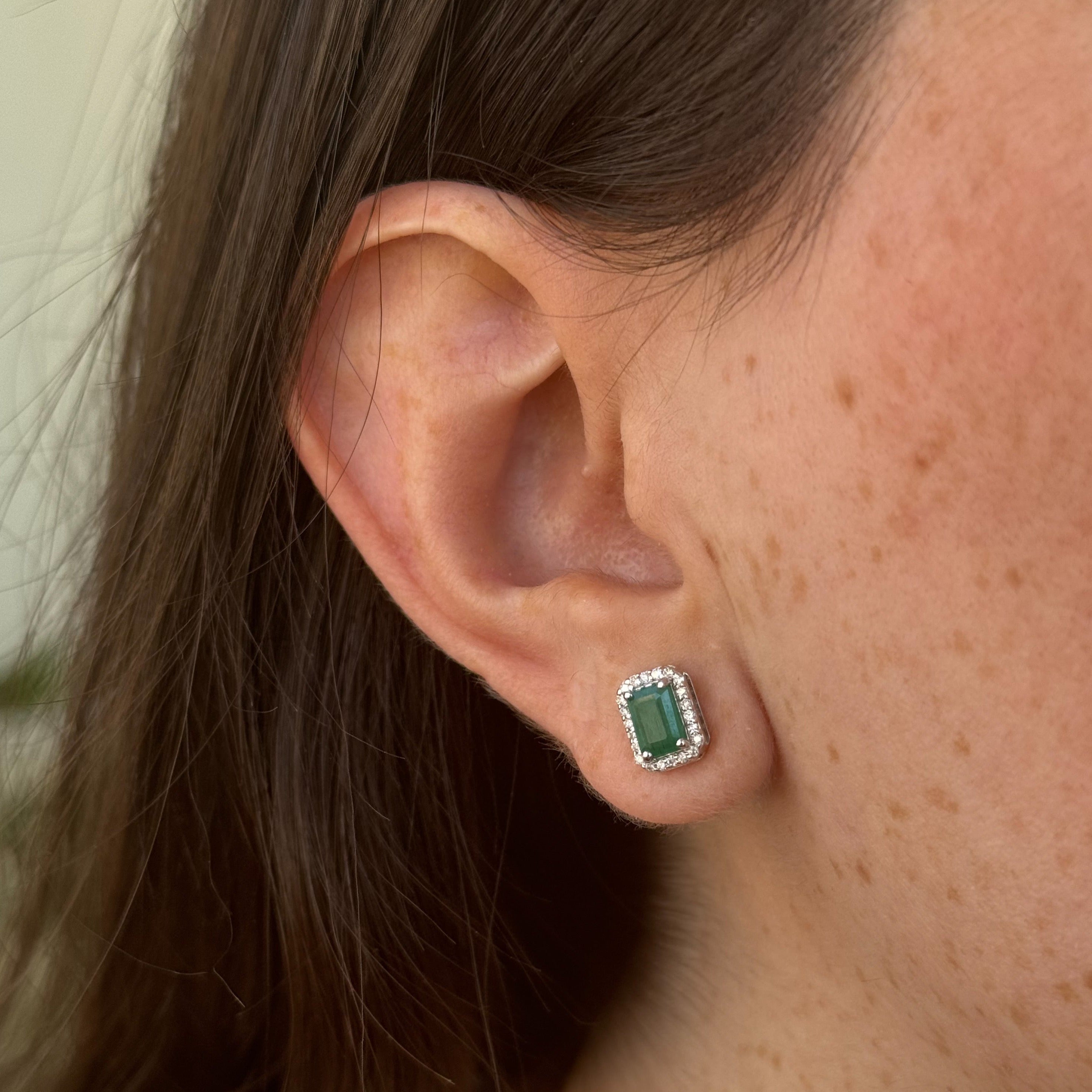 Amaya Emerald Studs