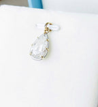 Lab Grown Pear Diamond Mercedes Reversible Two Tones Collar Necklace