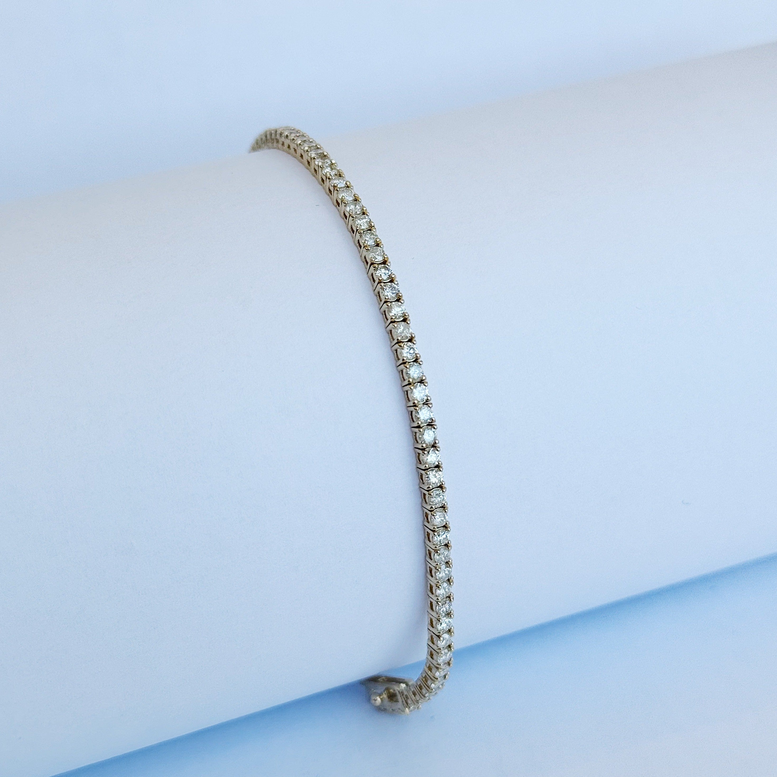 14KG Richie Diamond Tennis Bracelet 3.0 ct.