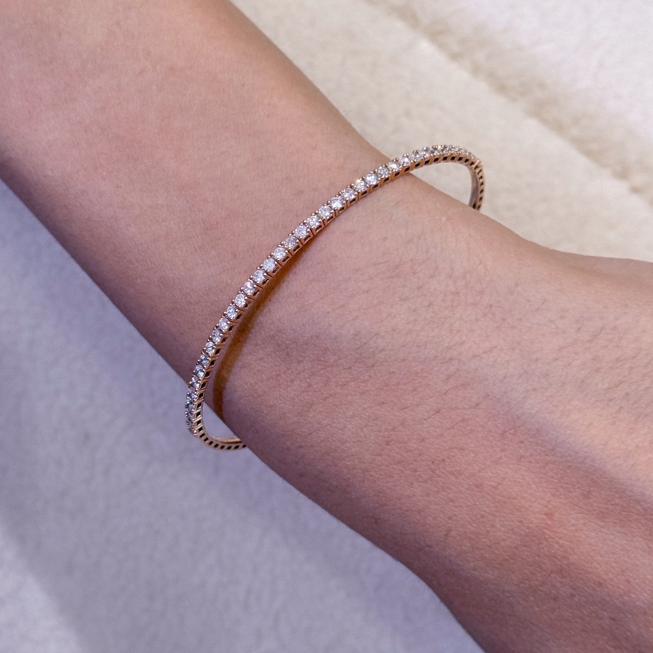 Alicent Diamond Flexible Bangle 0.85 ct.