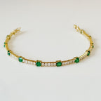 Eiza Emerald Diamond Tennis Bracelet 5.60 ct.