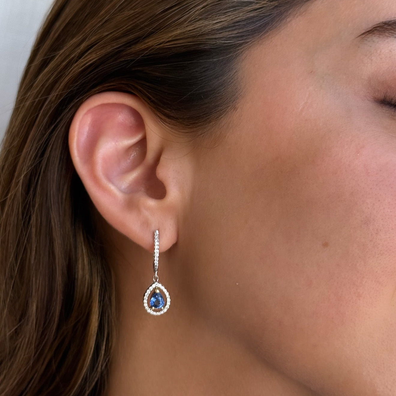 Fatima Sapphire Diamond Earrings