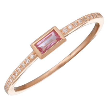 Zarina Bezel Pink Sapphire Ring