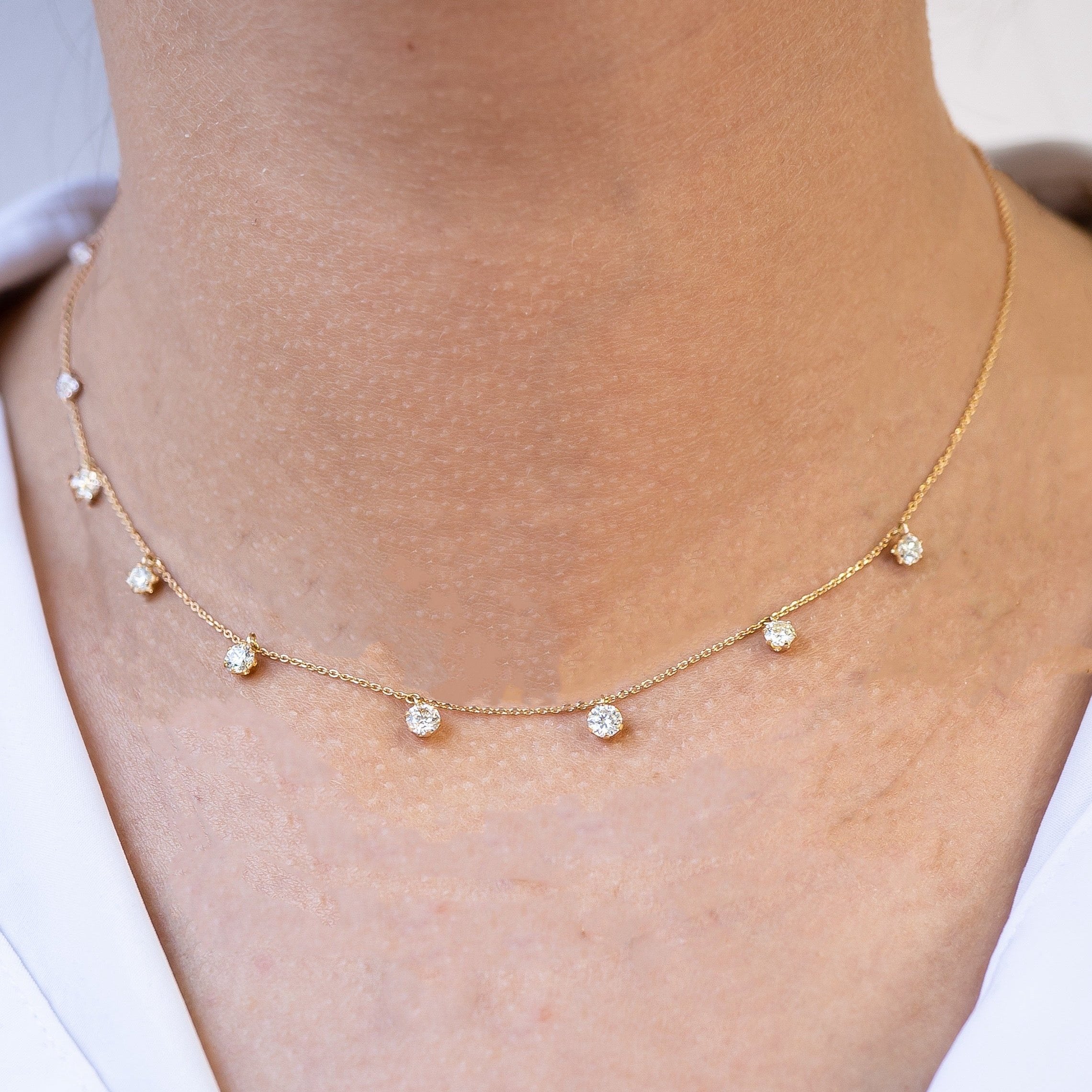 Ashley Diamond Station Necklace