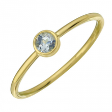 Load image into Gallery viewer, Arlet Bezel Aquamarine Ring
