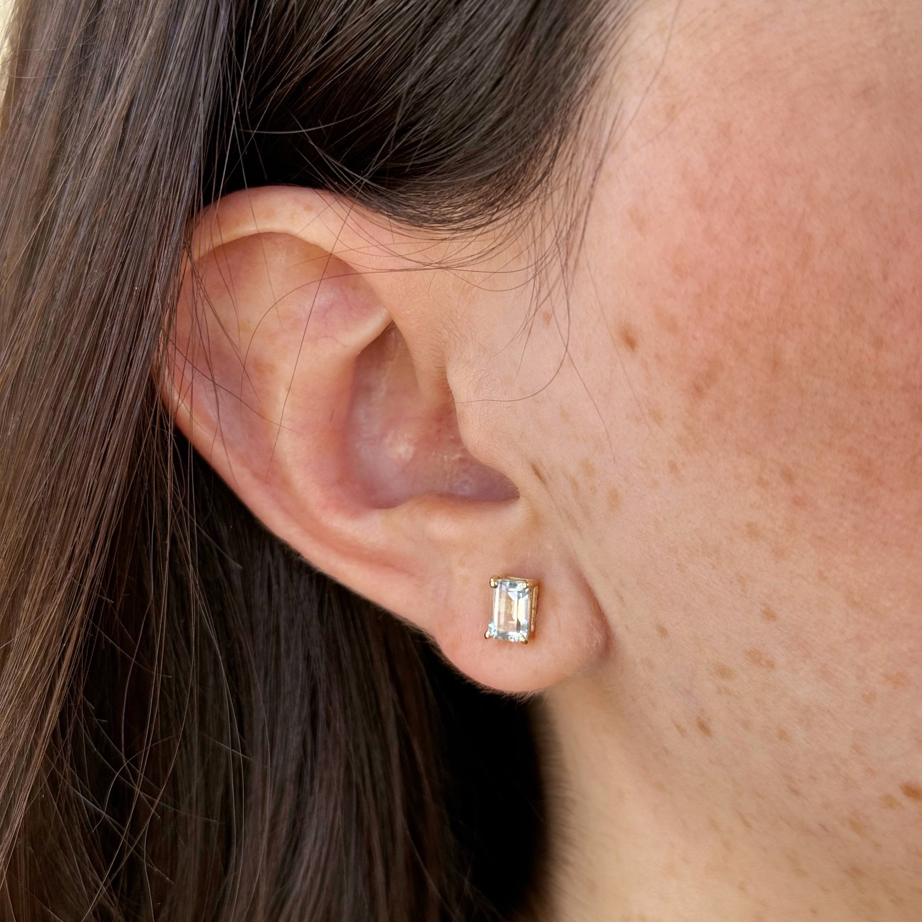 Marissa Aquamarine Studs