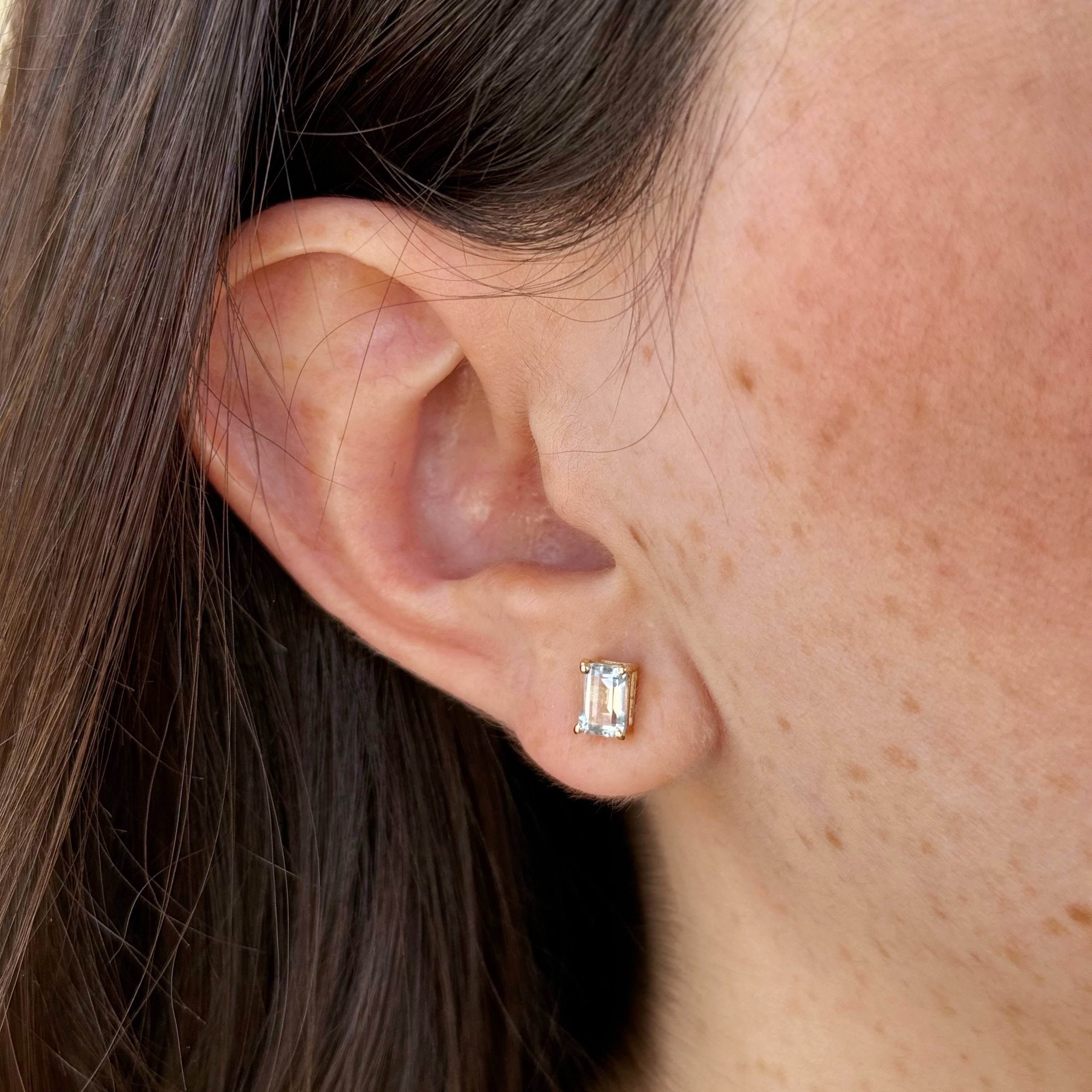 Marissa Aquamarine Studs