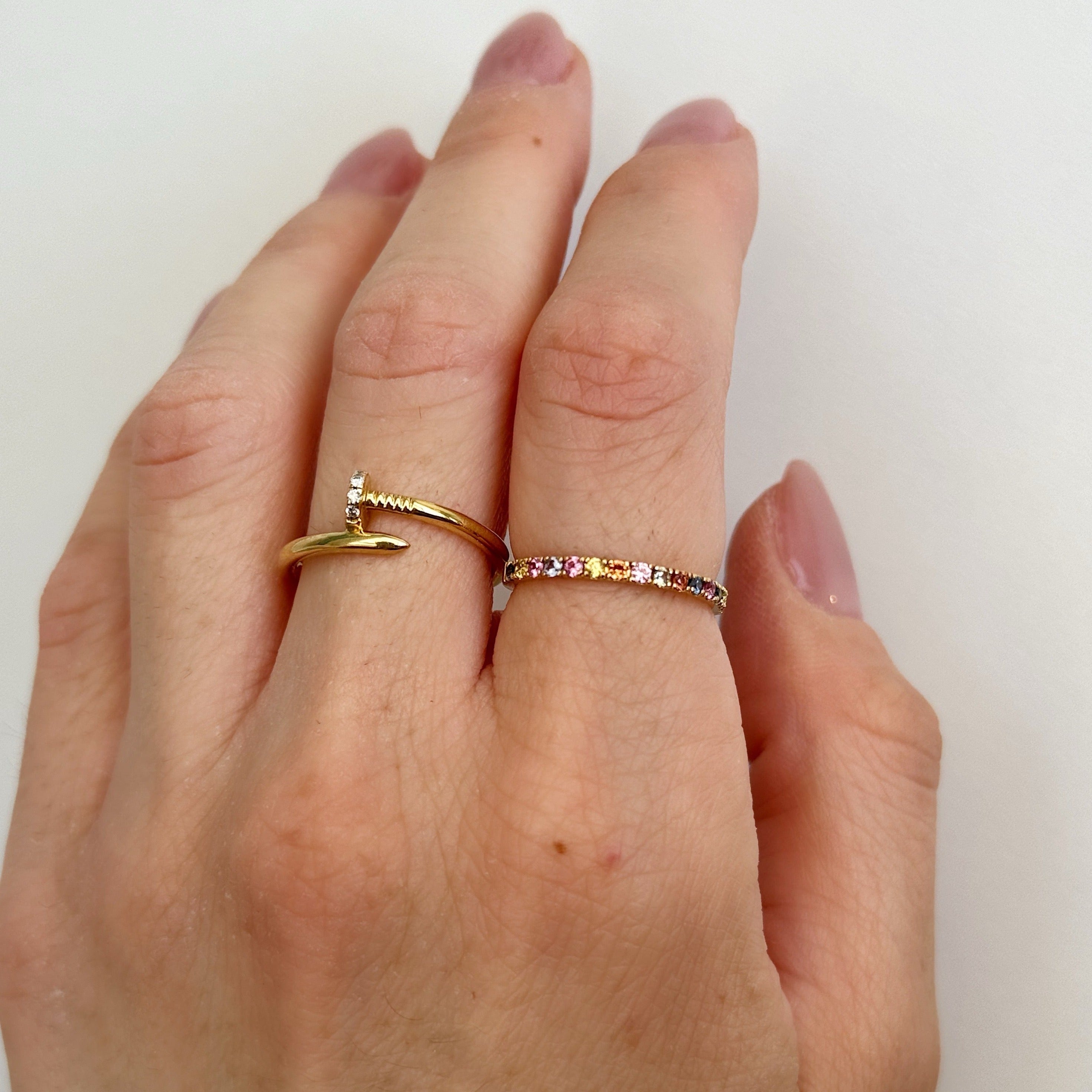 Rainbow Sapphire Ring