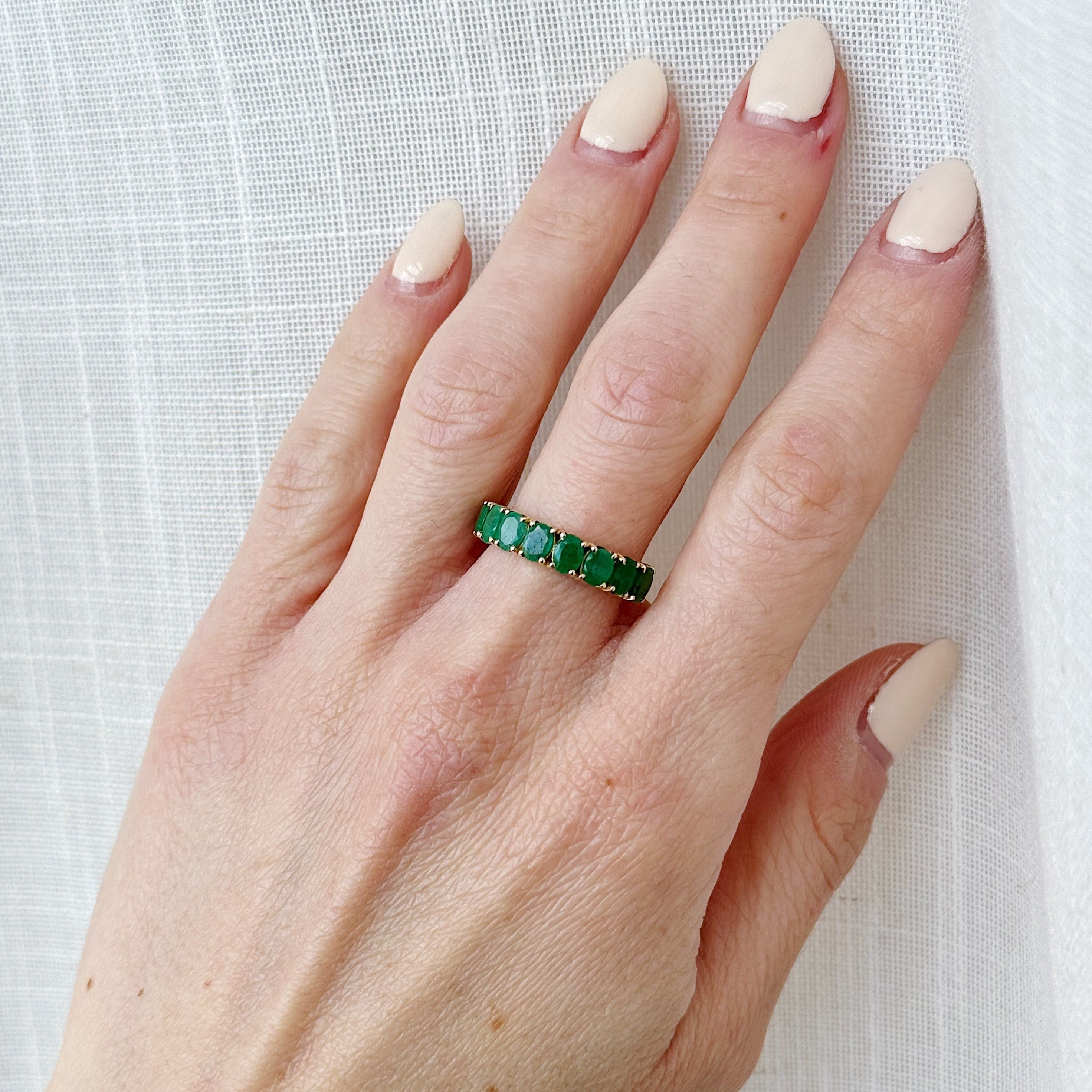 Padme Emerald Ring