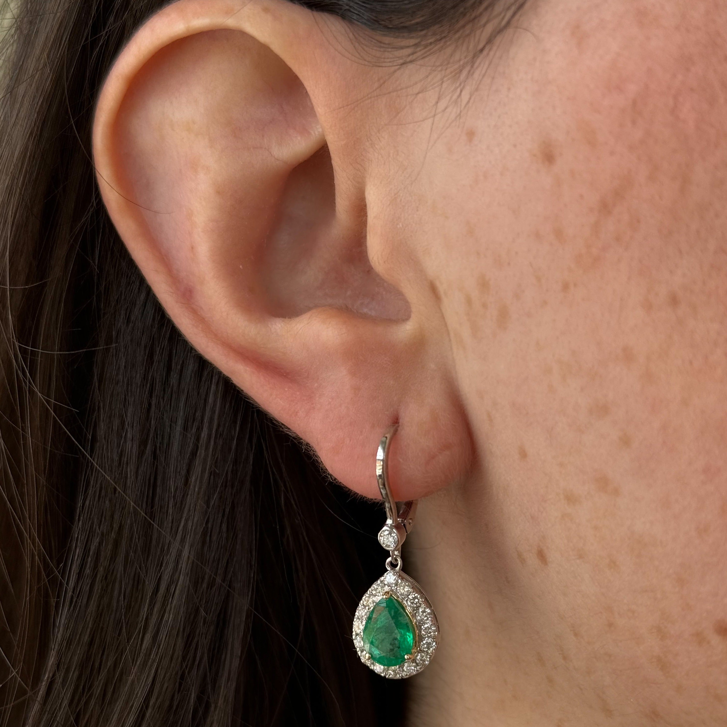 Kaia Emerald Diamond Earrings
