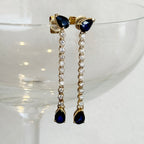 Dakota Sapphire Diamond Earrings