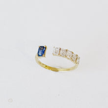 Load image into Gallery viewer, Anahi Blue Sapphire Diamond Ring
