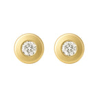 Ana Bezel Zirconia Baby Earrings