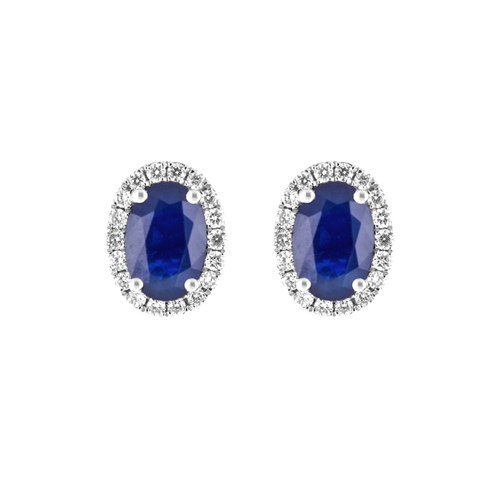 Alanna Sapphire Diamond Studs