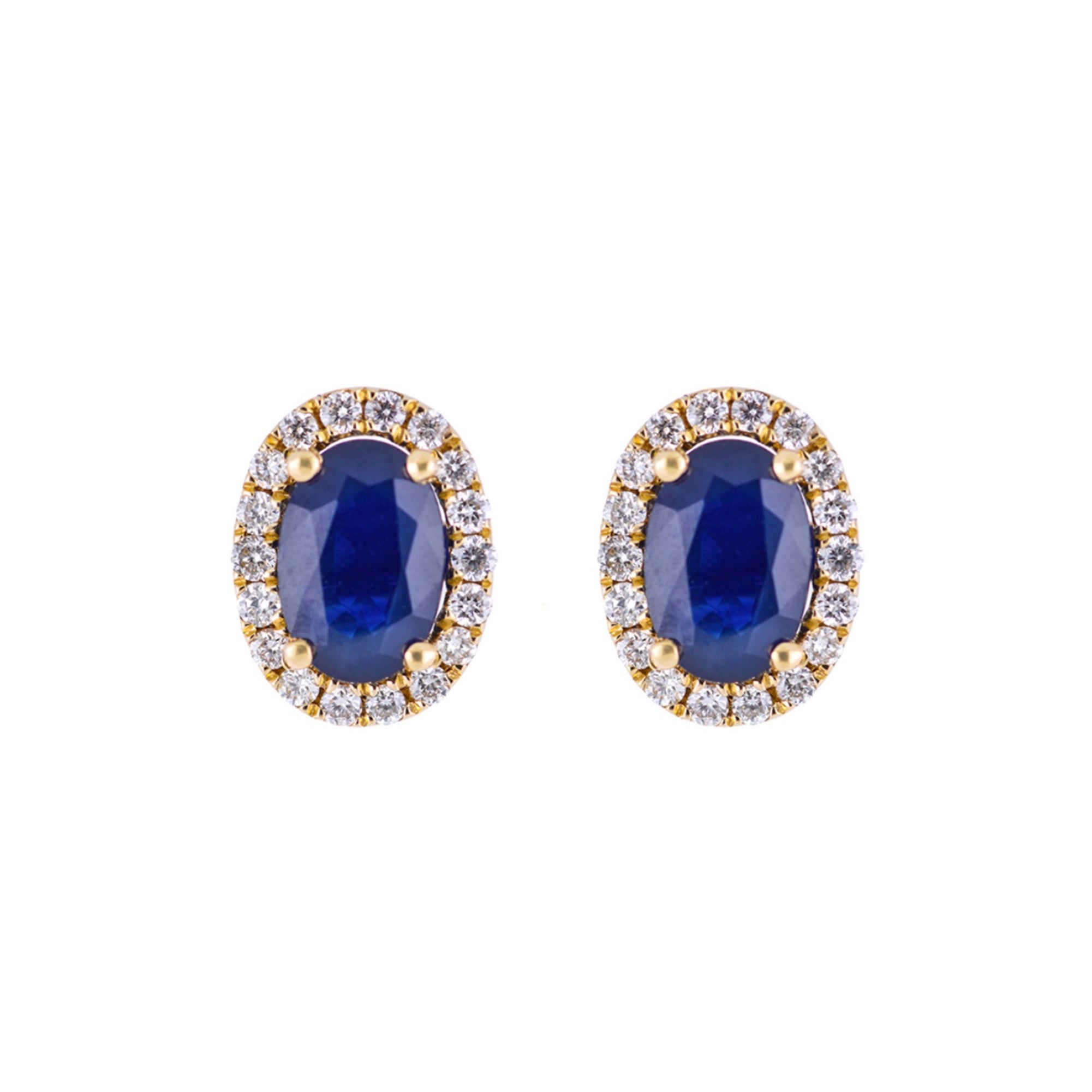Alanna Sapphire Diamond Studs