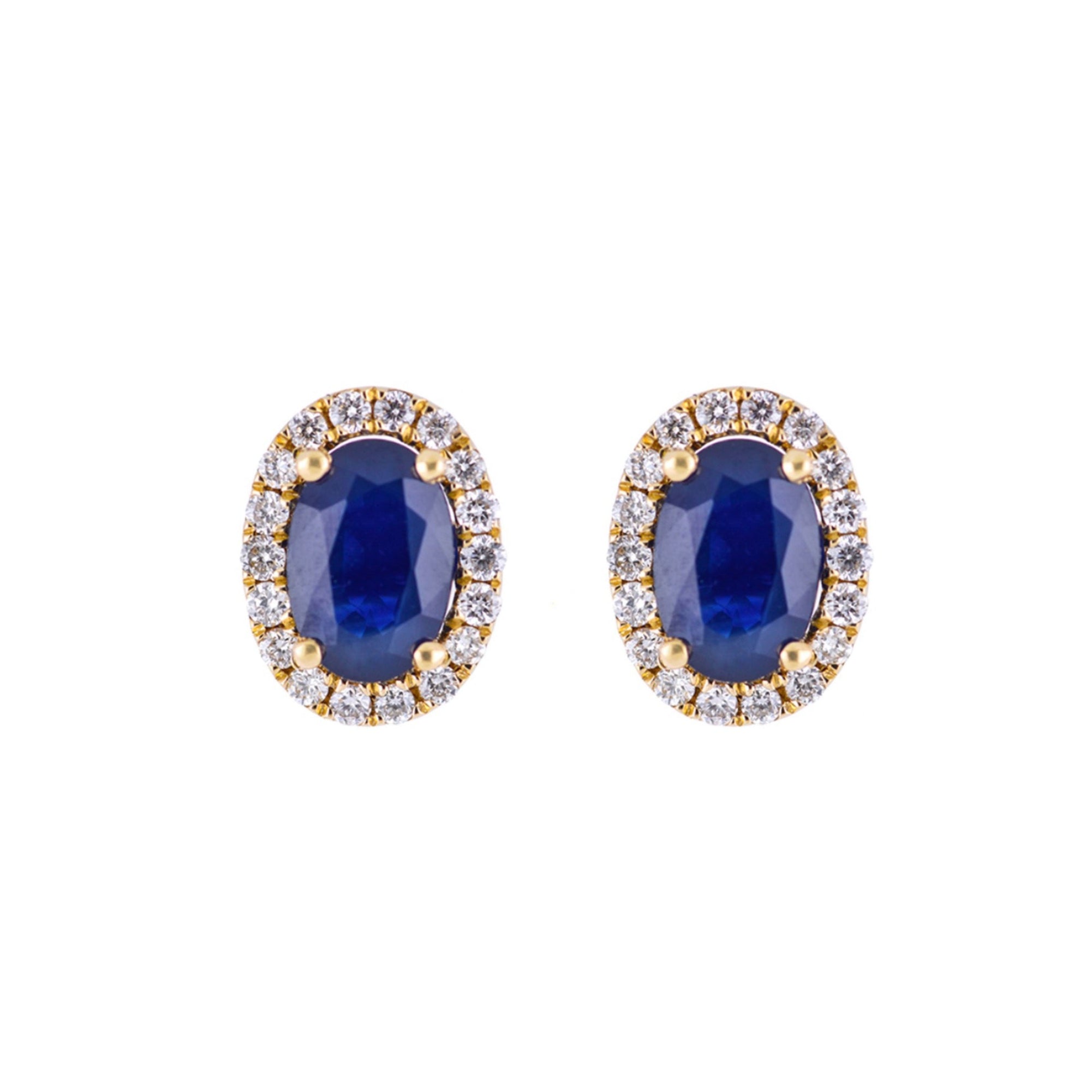 Alanna Sapphire Diamond Studs