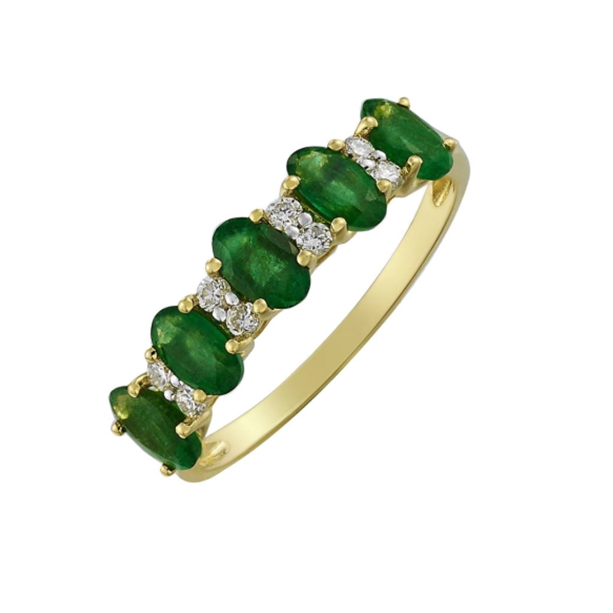 Alba Emerald Diamond Ring