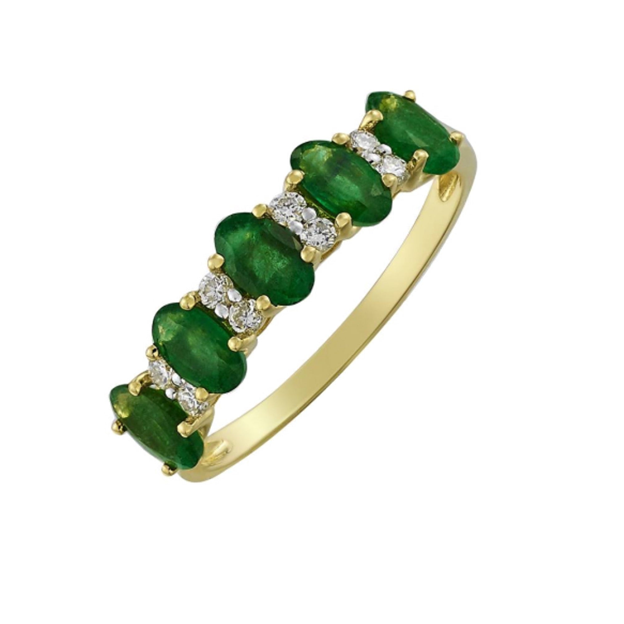 Alba Emerald Diamond Ring