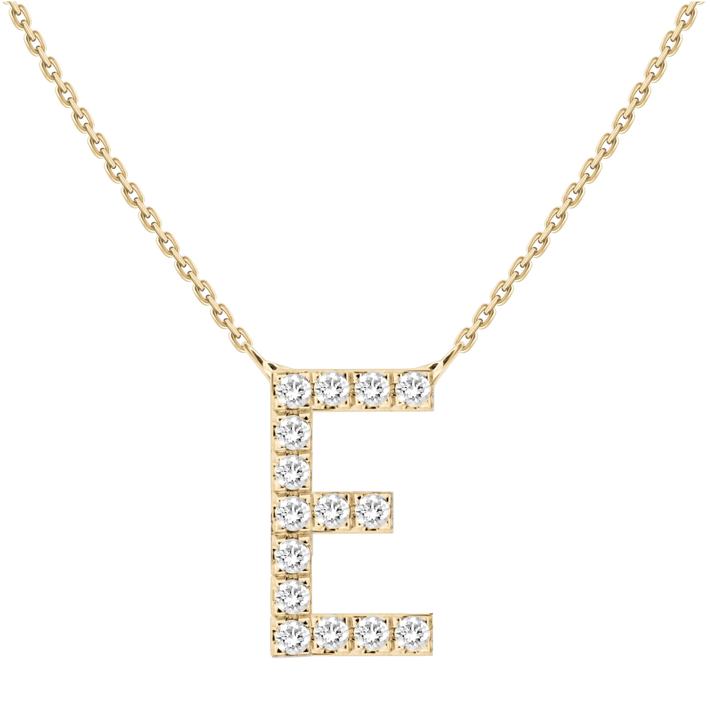 Alphabet Diamond Necklace