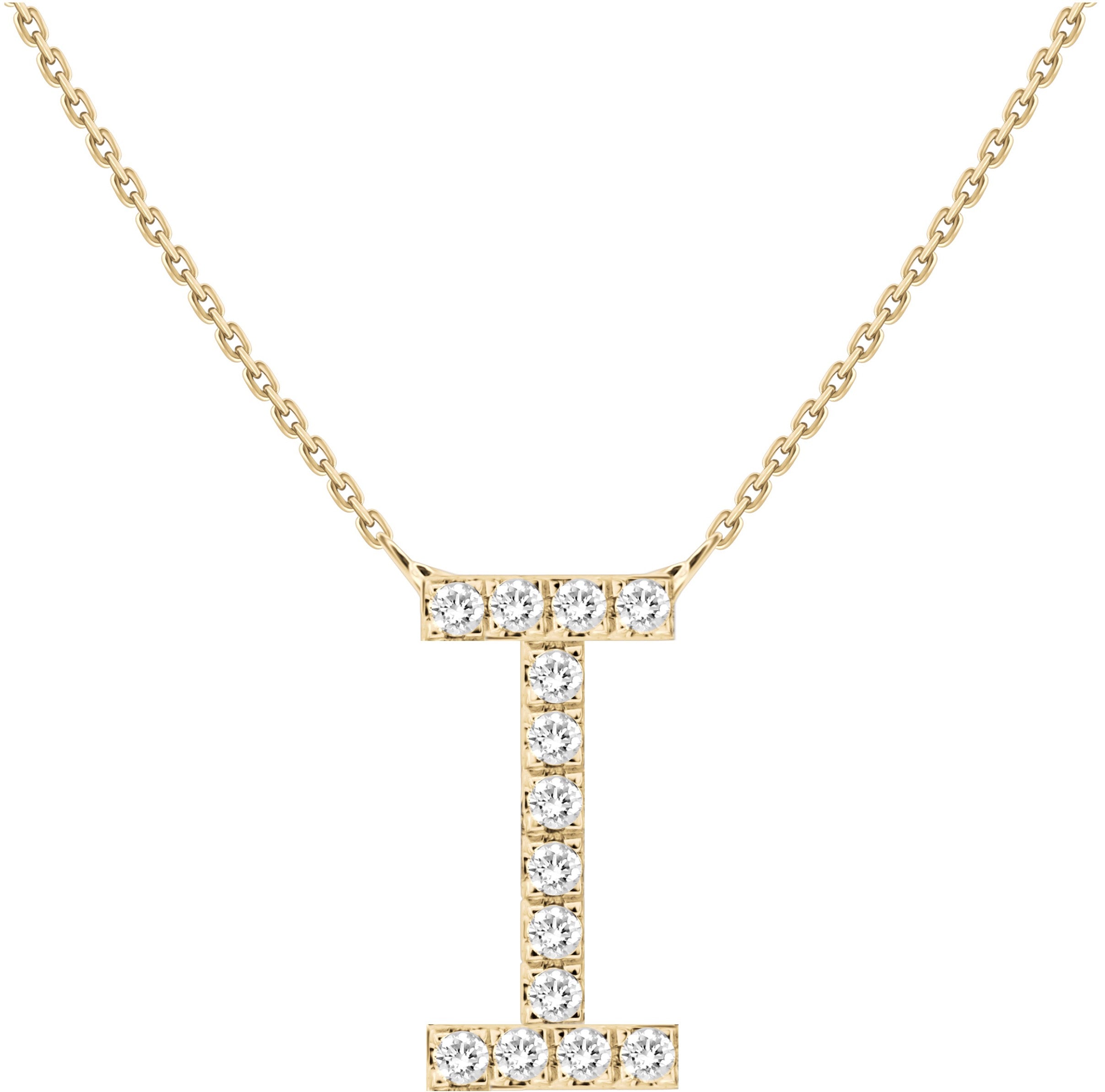 Alphabet Diamond Necklace