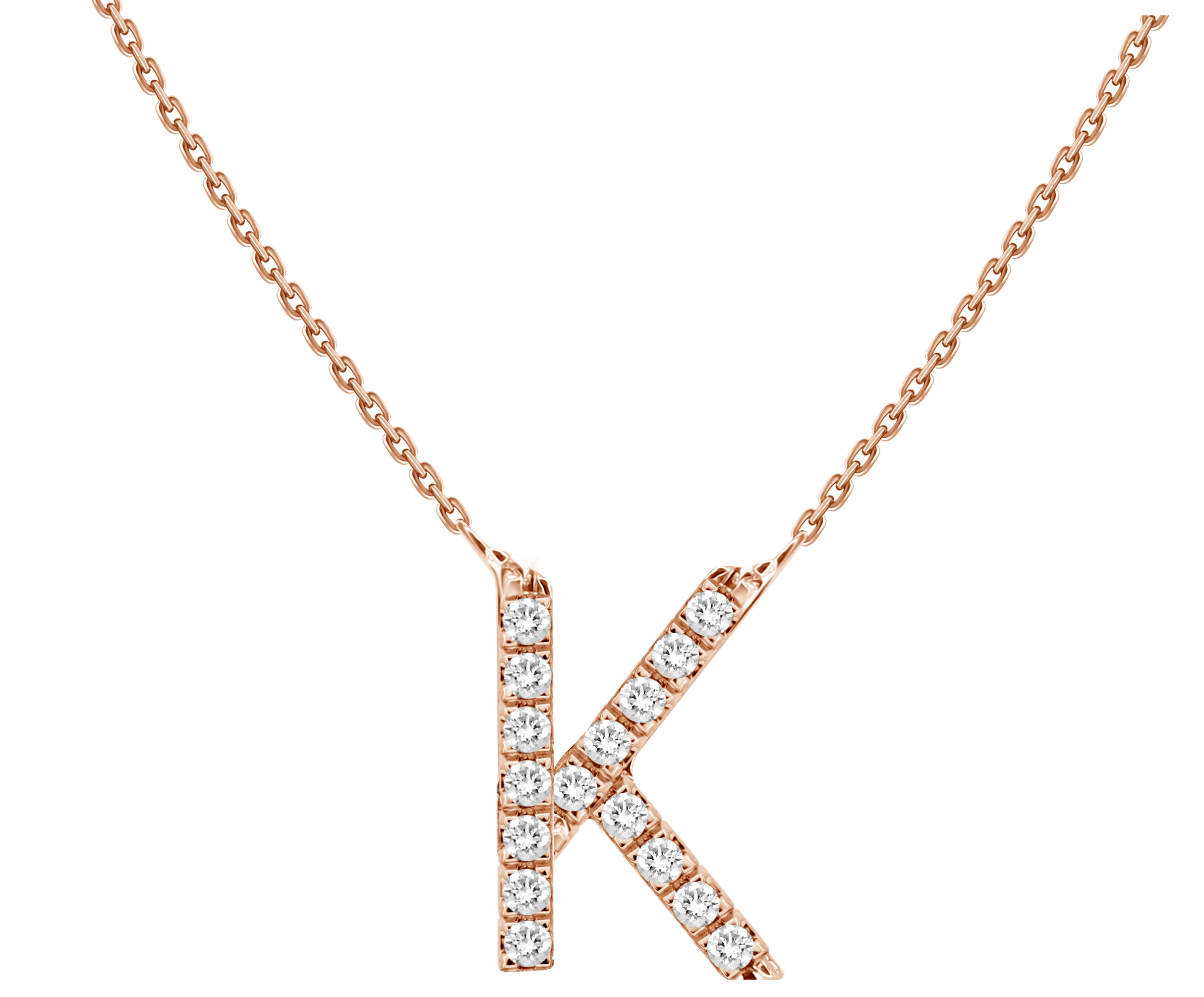 Alphabet Diamond Necklace