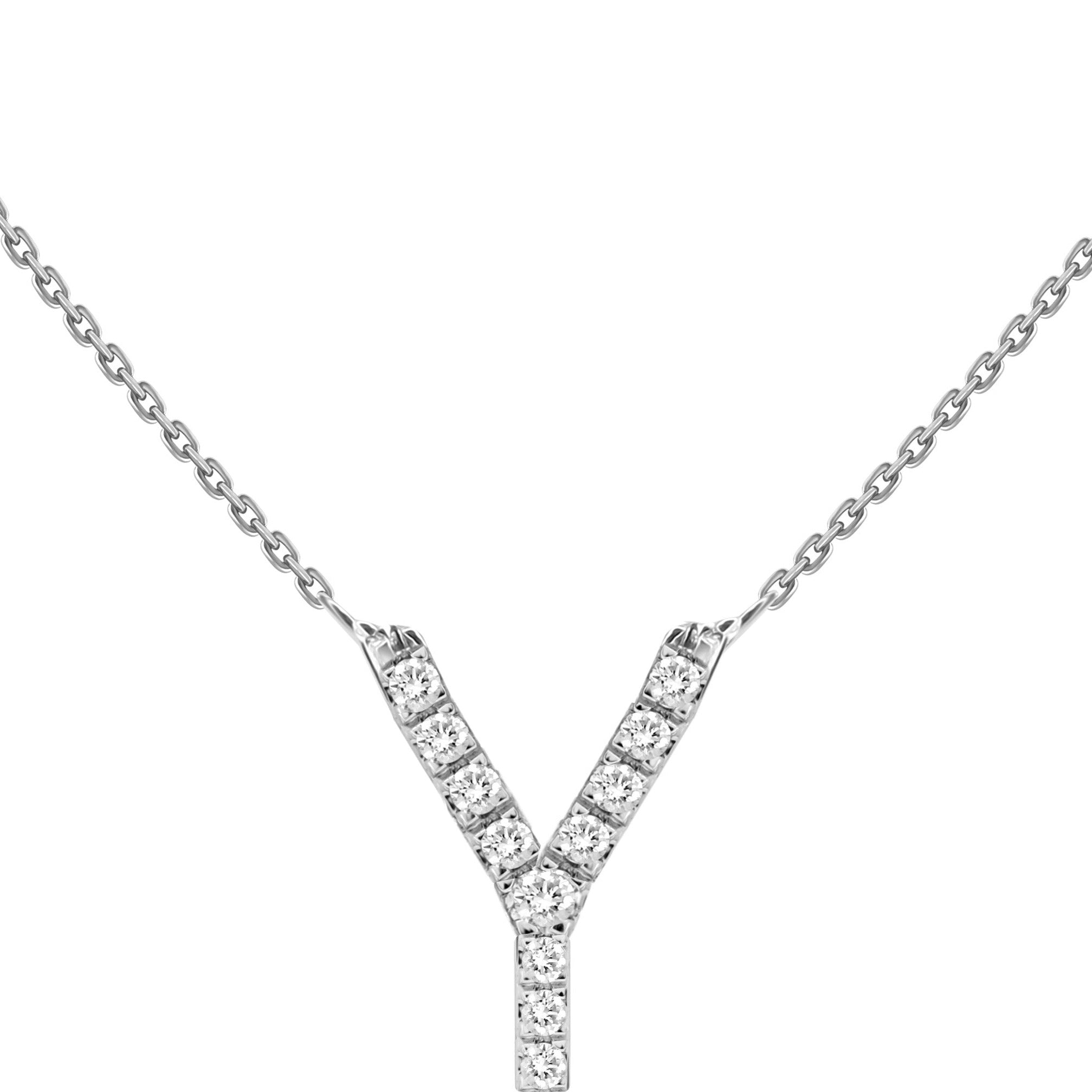 Alphabet Diamond Necklace