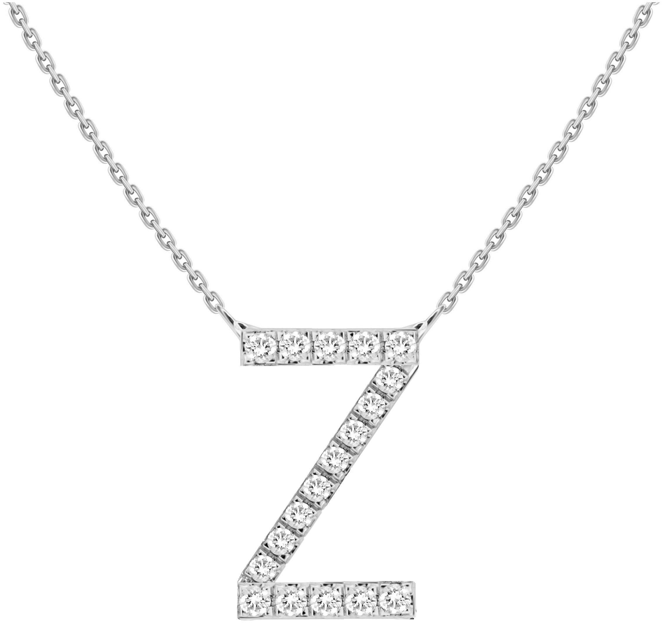 Alphabet Diamond Necklace