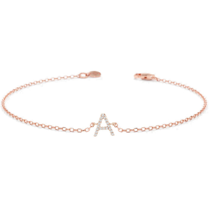 Alphabet Diamond Bracelet