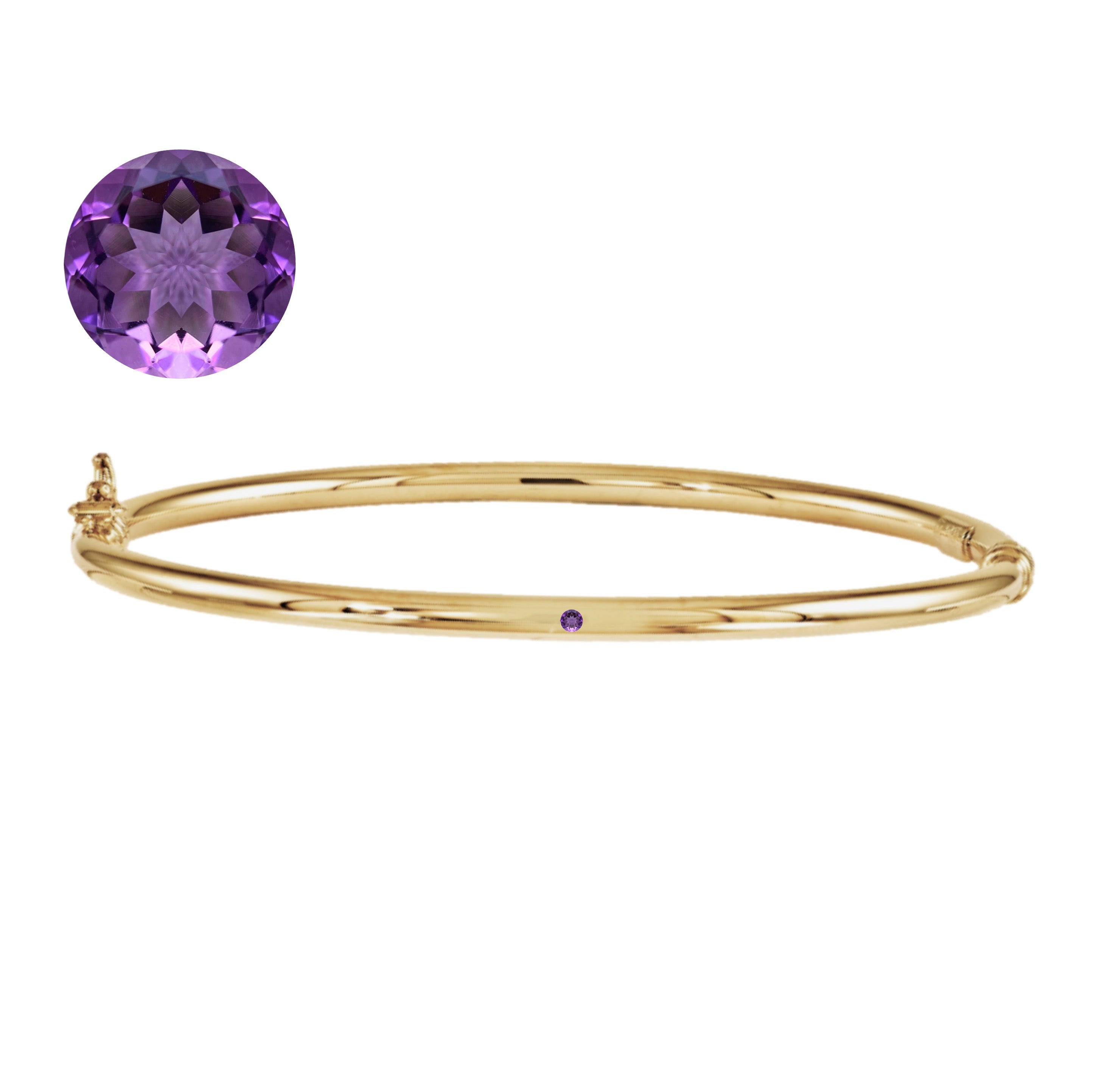 Lulu Birthstone Gold Bangle