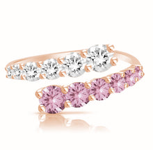 Load image into Gallery viewer, Anabelle Pink Sapphire Diamond Ring
