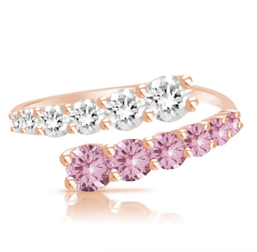 Anabelle Pink Sapphire Diamond Ring