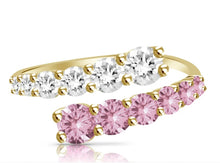 Load image into Gallery viewer, Anabelle Pink Sapphire Diamond Ring
