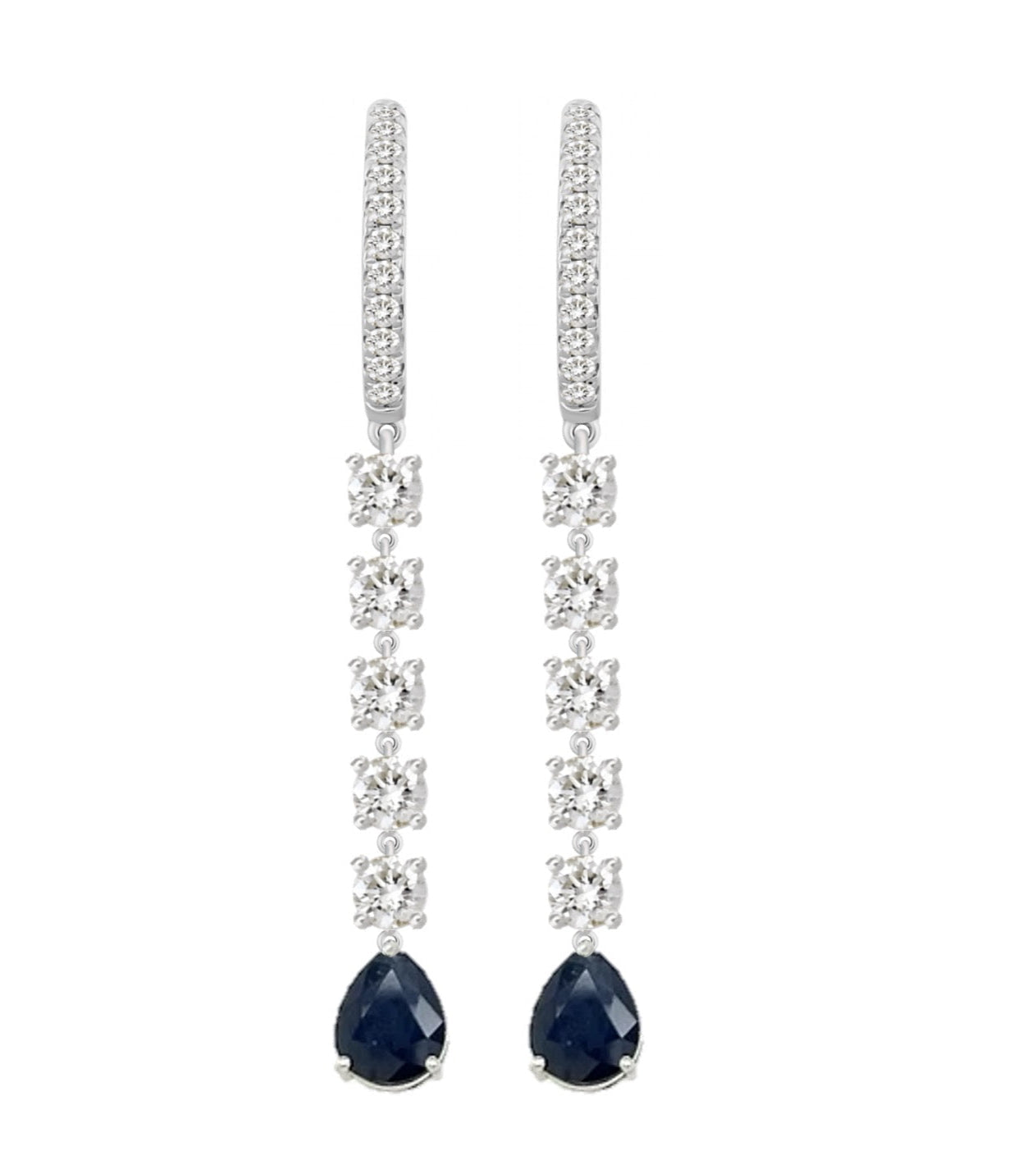 Anastasia Sapphire Diamond Earrings