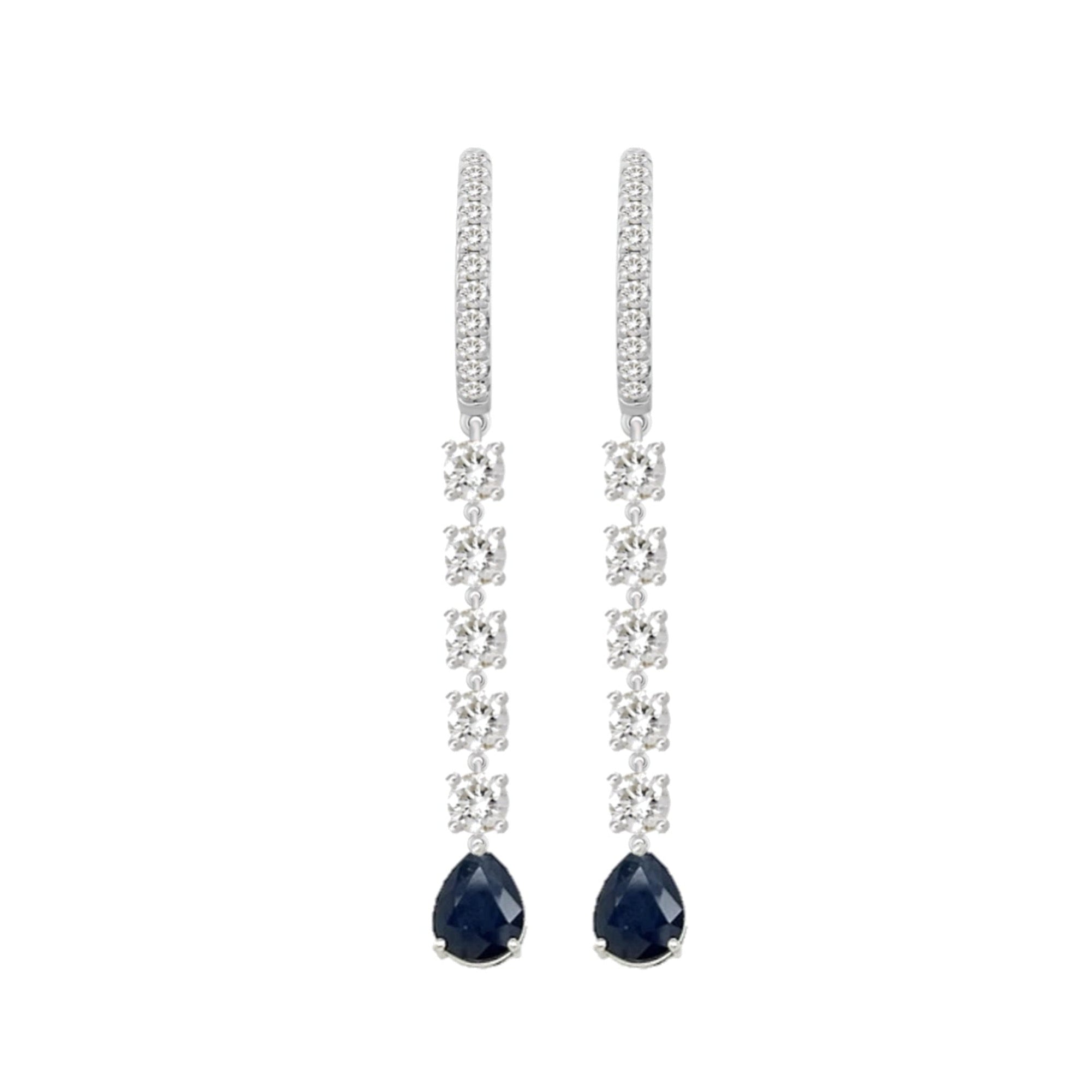 Anastasia Sapphire Diamond Earrings