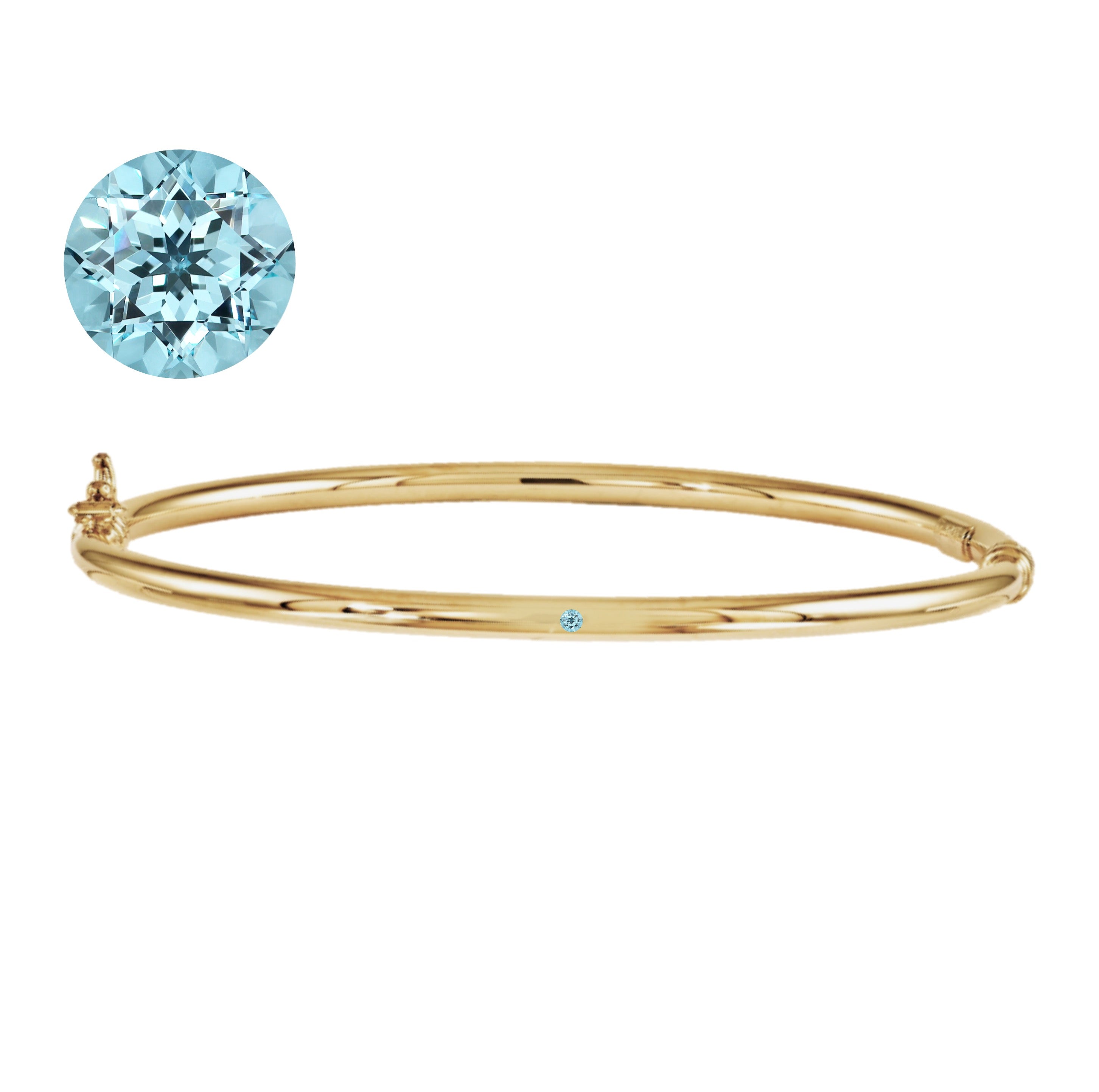 Lulu Birthstone Gold Bangle