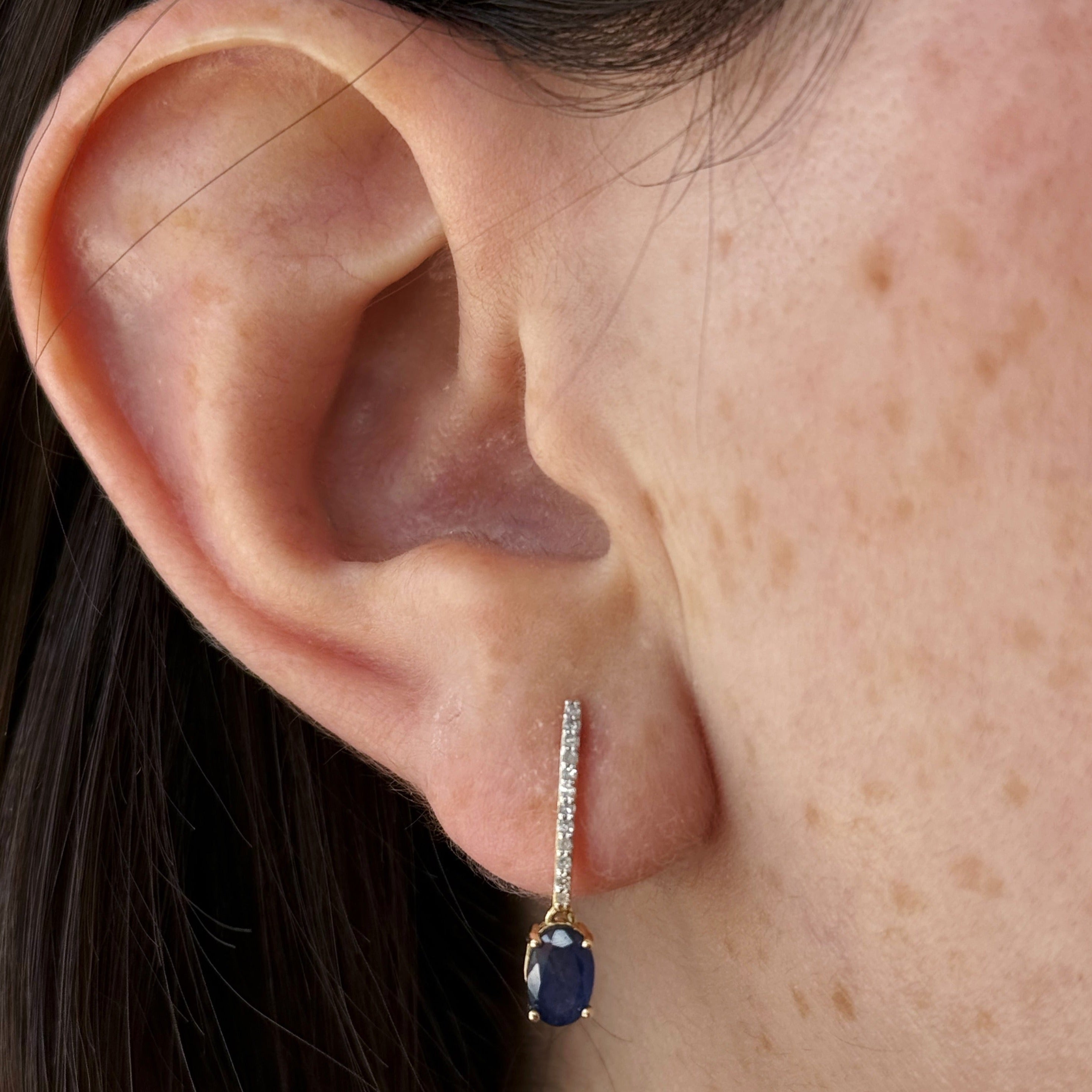 Celina Sapphire Diamond Earrings