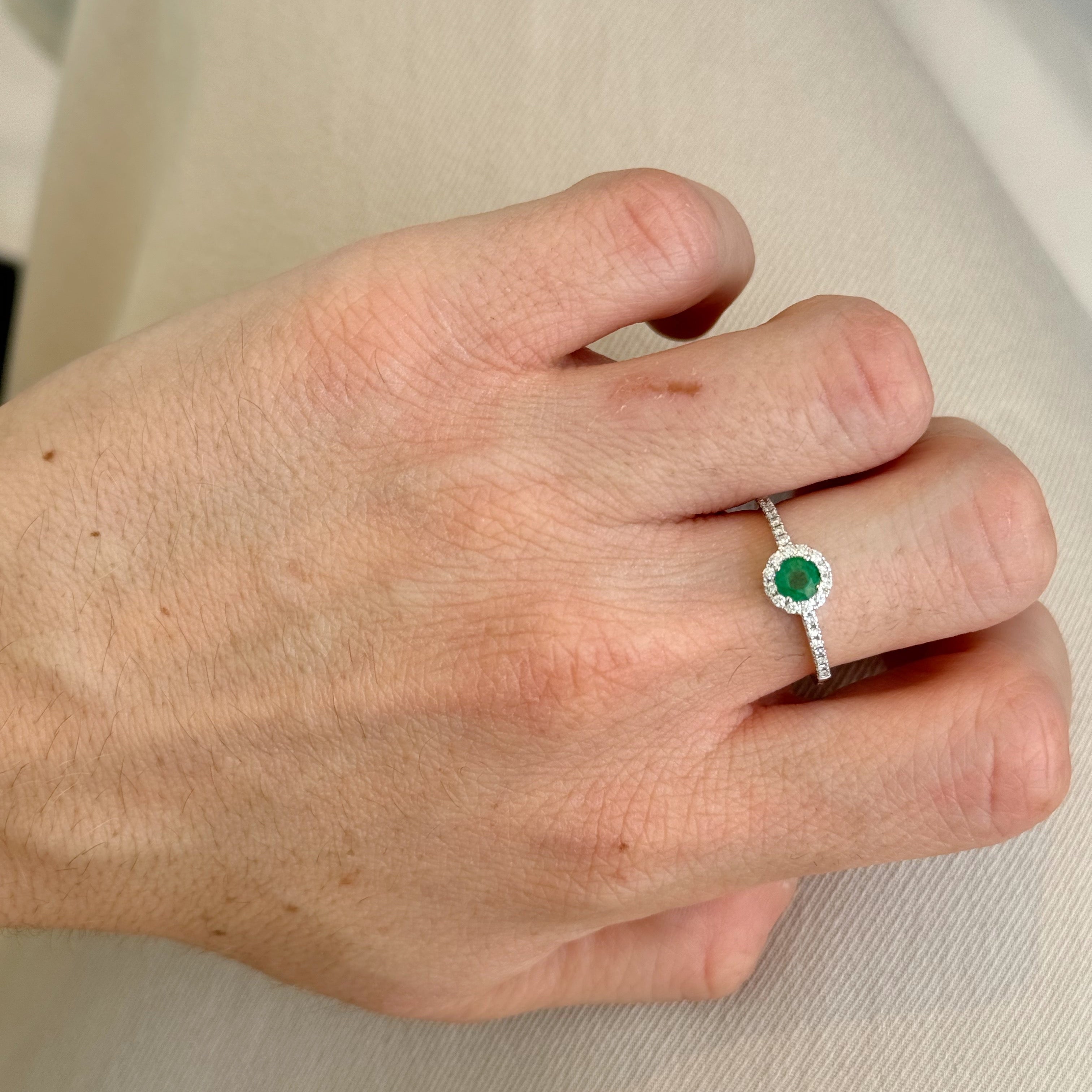 Gretta Emerald Diamond Ring