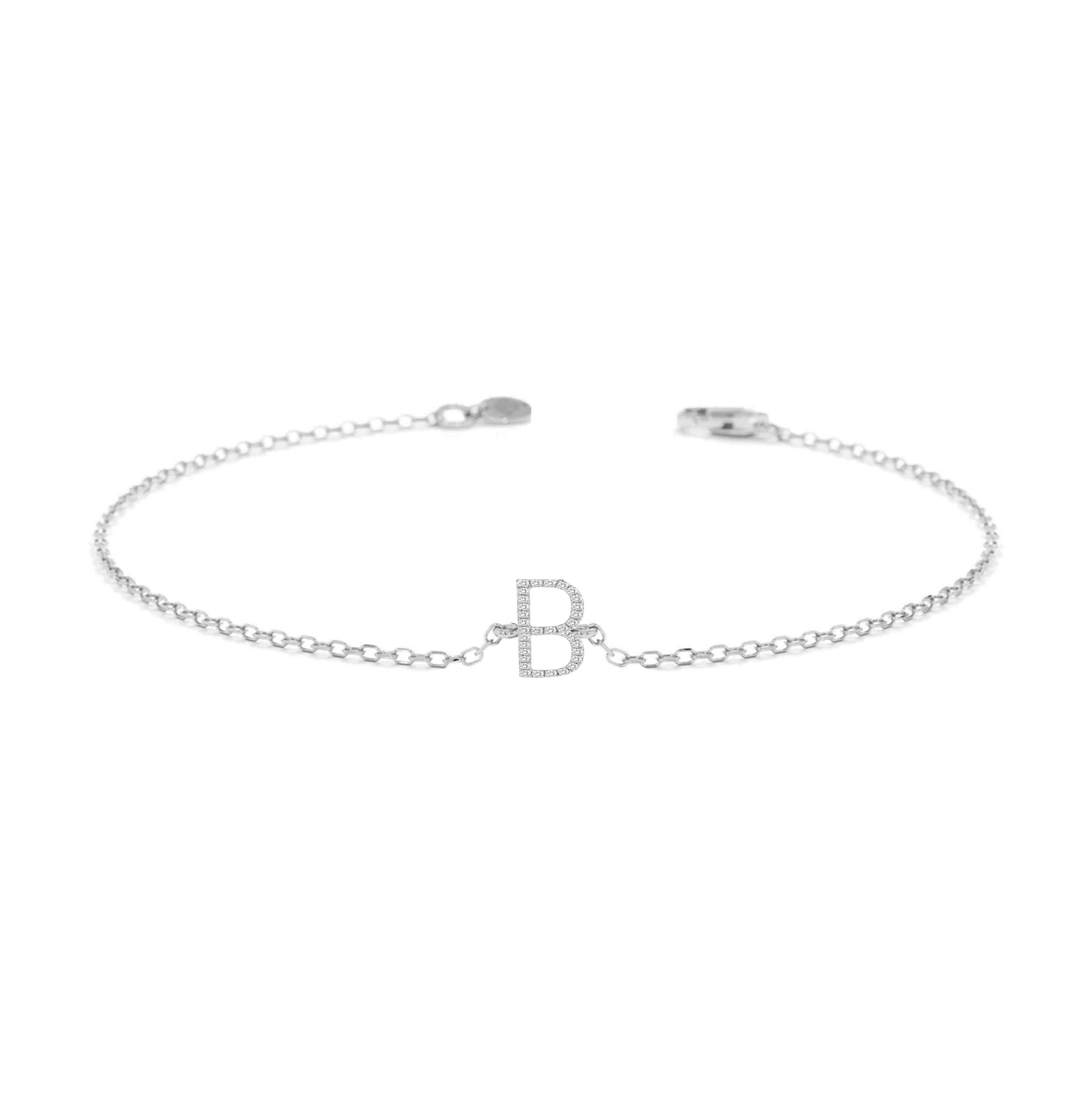 Alphabet Diamond Bracelet