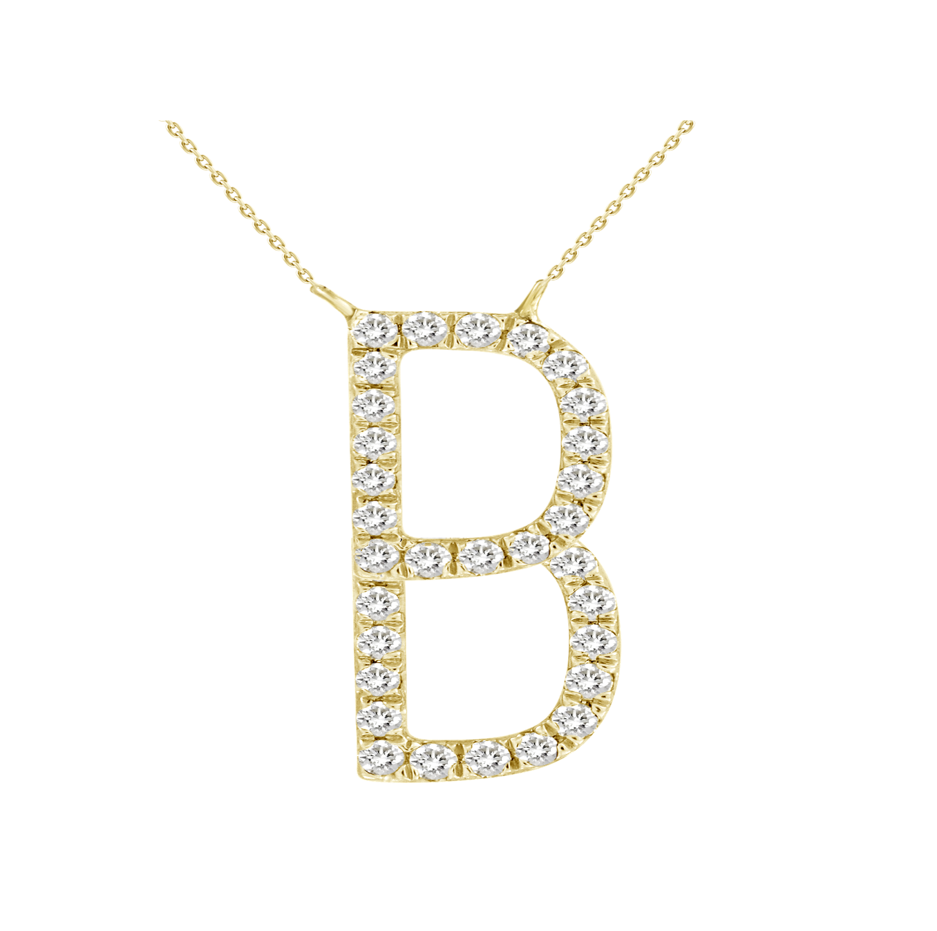 Alphabet Diamond Necklace