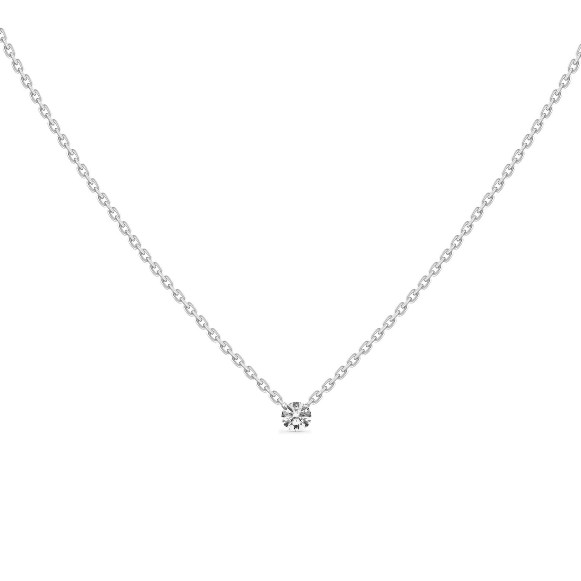 Belem Solitaire Diamond Necklace .07 ct.