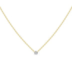 Belem Solitaire Diamond Necklace .07 ct.