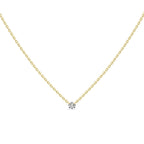 Belem Solitaire Diamond Necklace .07 ct.